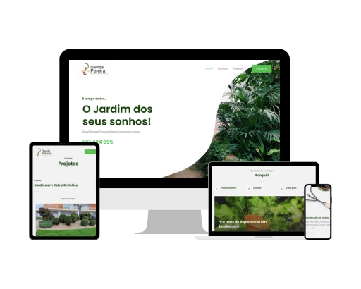 mockup website davidepereirajardinagem.pt